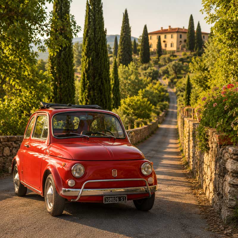 Vintage Fiat 500 Tour
